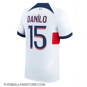 Paris Saint-Germain Danilo Pereira #15 Replik Auswärtstrikot 2023-24 Kurzarm